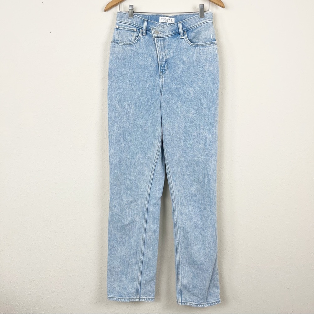 Abercrombie & Fitch 90s Straight Ultra High Rise Curve Love Jeans Size 6L